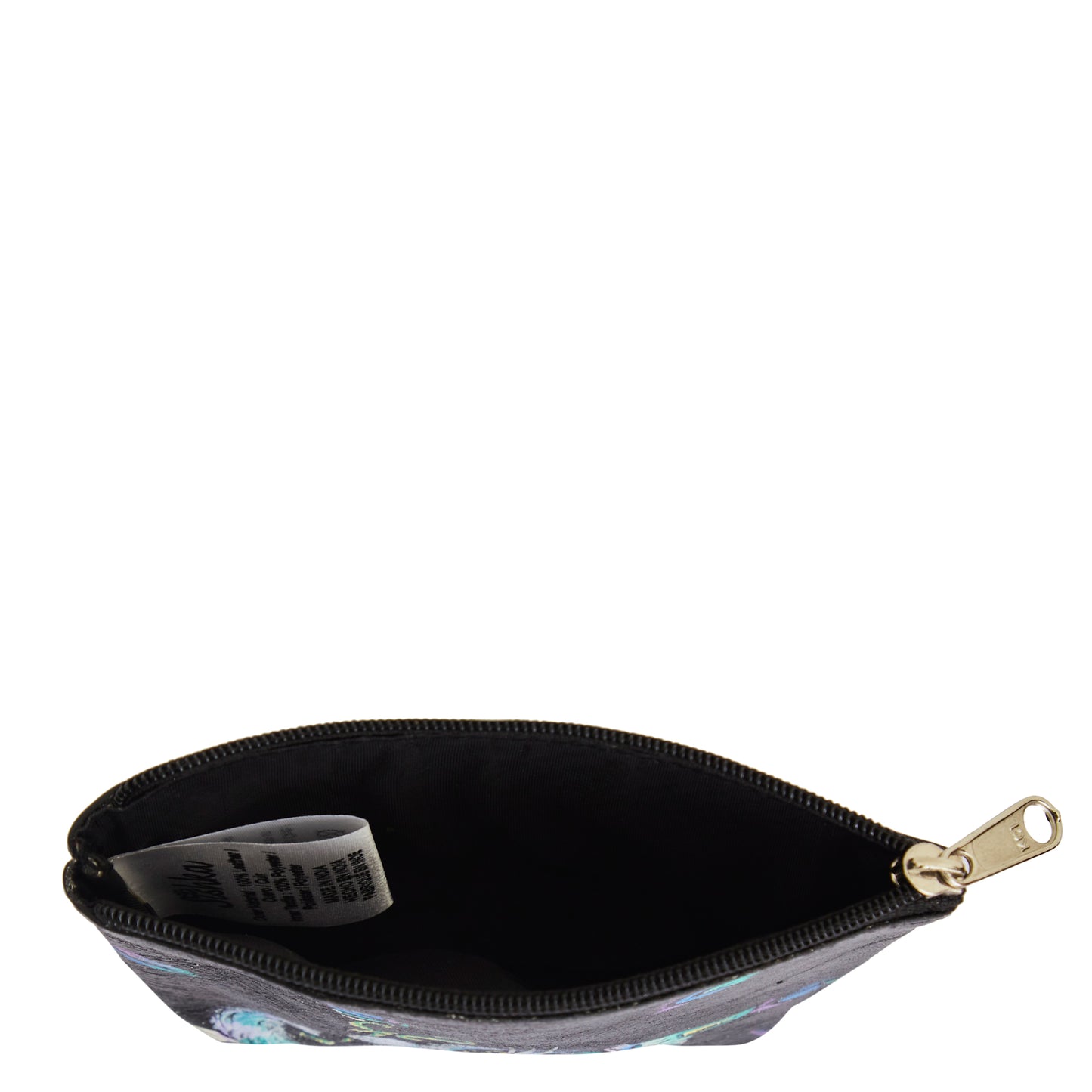 Trendy Hand-Painted Leather Coin Pouch with Cat Design