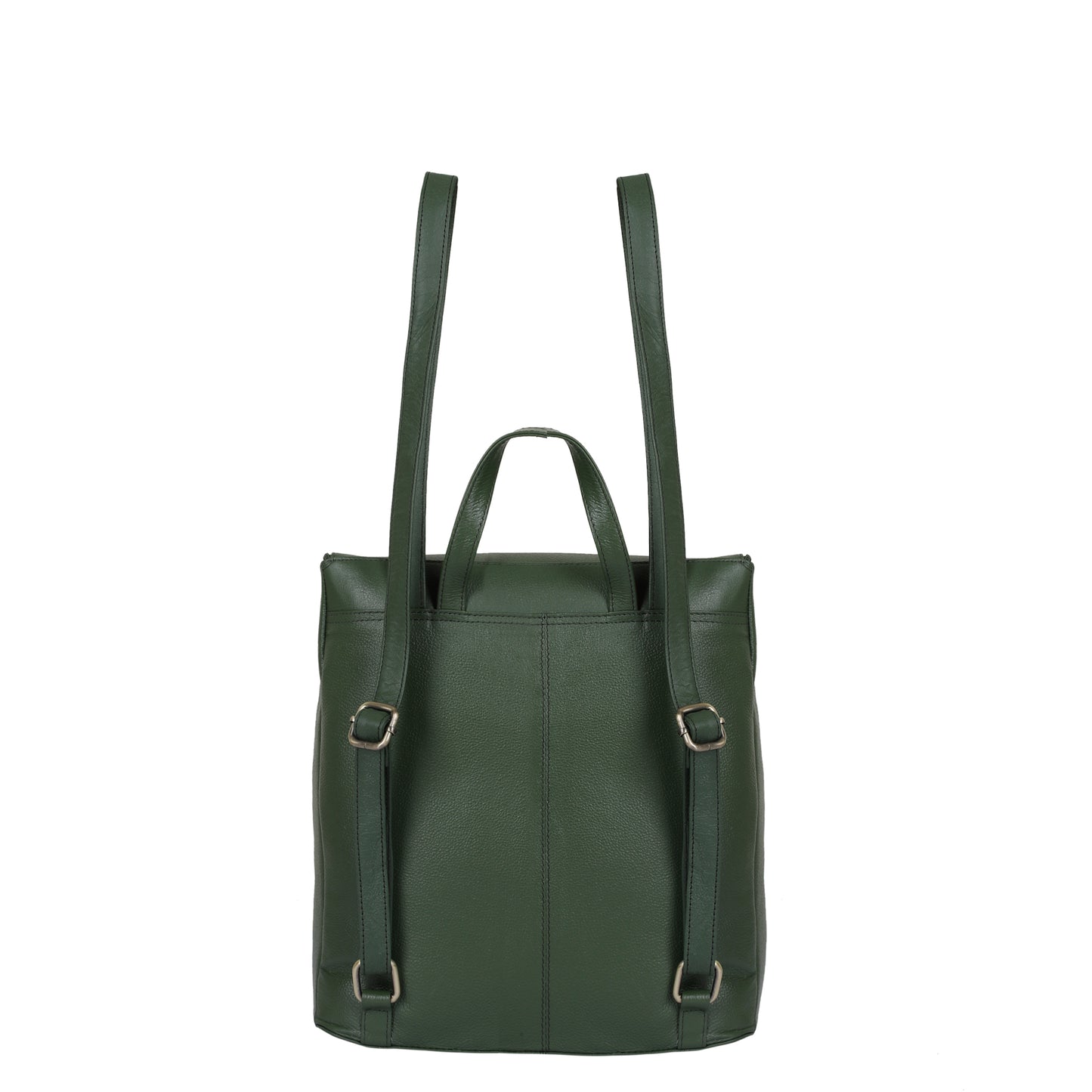 Sishka | Olive Leather Backpack for Women – Easy Open Zipper, Genuine Leather, Spacious Compartment, Trendy Travel Backpack Purse for Ladies, Teen Girls – Stylish Shoulder Daypack for Work, College, Travel